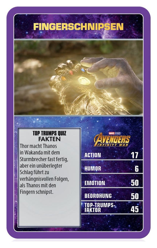 Marvel Card Game Top Trumps Collectables *German Version*