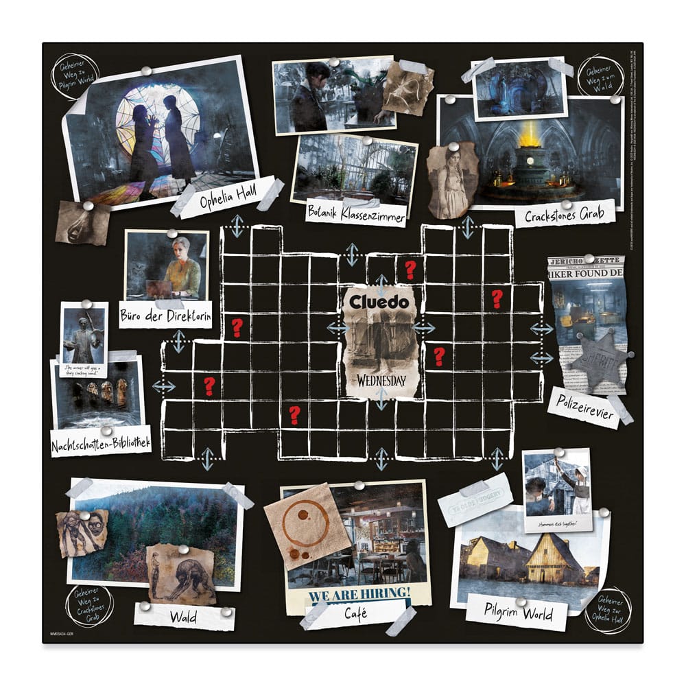 Wednesday Board Game Clue *German Version*