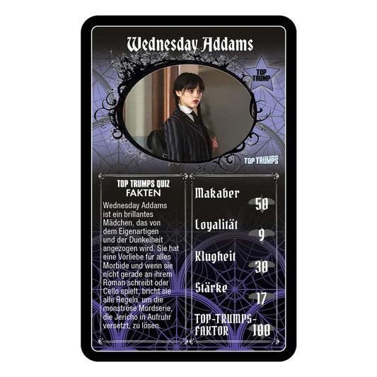 Wednesday Card Game Top Trumps *German Version*