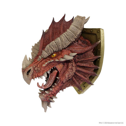 D&D Replicas of the Realms Life-Size Foam Figure Ancient Red Dragon Trophy Plaque - Limited Edition 50th Anniversary 56 cm