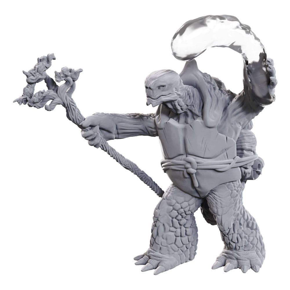 D&D Nolzur’s Marvelous Miniatures Unpainted Miniatures Tortle Druid & Wild Shape Giant Lizard Miniature Gaming &