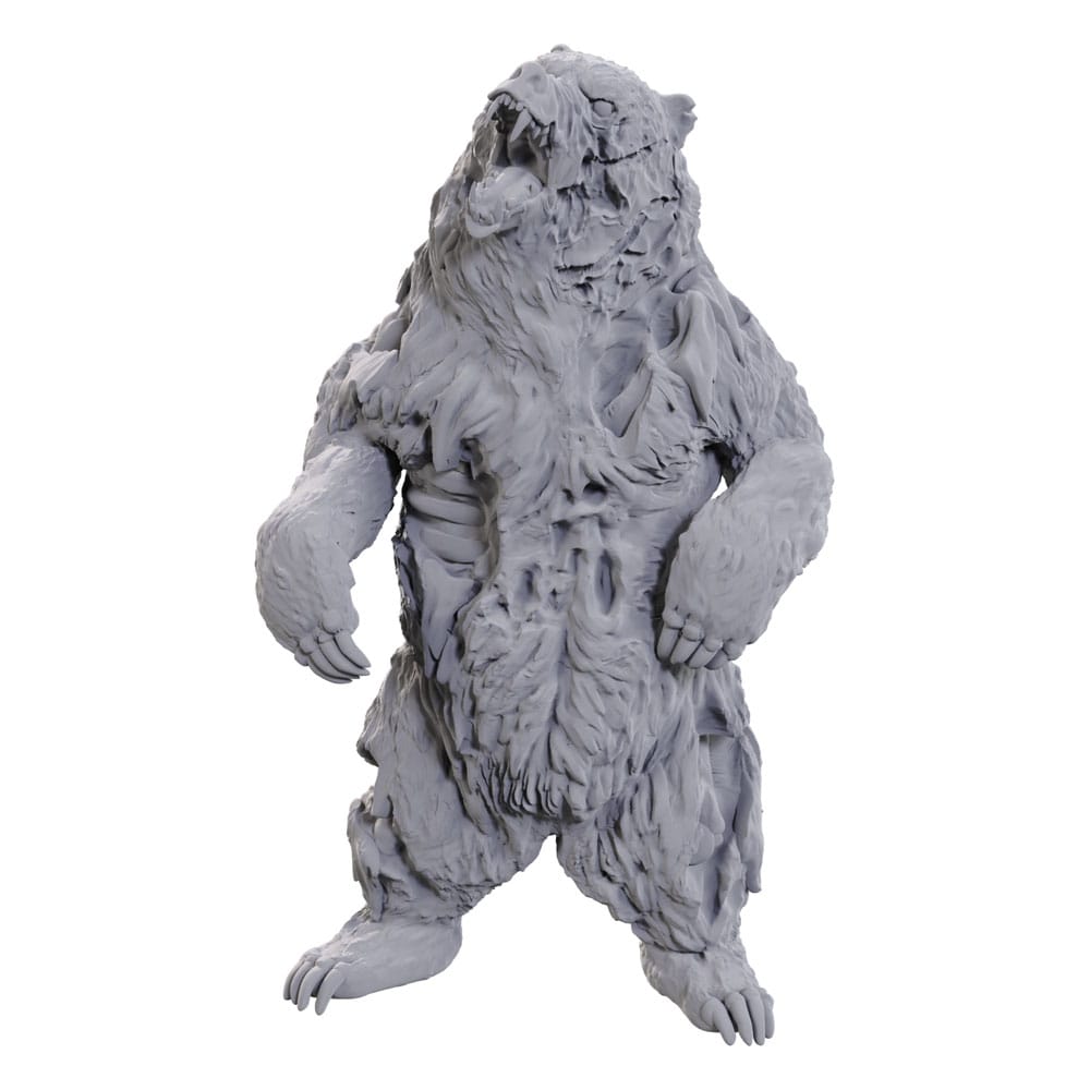 WizKids Deep Cuts Unpainted Miniature Zombie Grizzly Bear Miniature Gaming & Tabletop