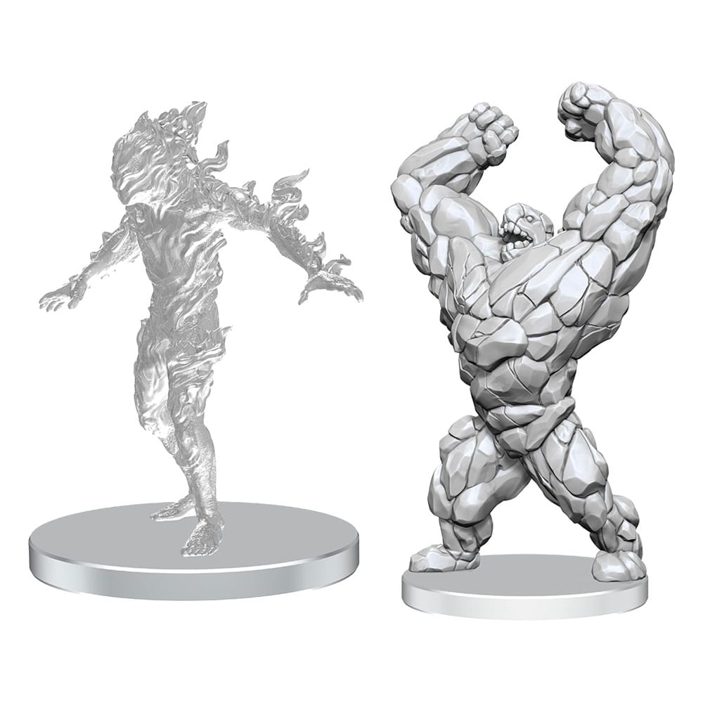 Pathfinder Deep Cuts Unpainted Miniatures Living Landslide & Living Wildfire Miniature Gaming