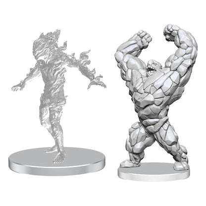 Pathfinder Deep Cuts Unpainted Miniatures Living Landslide & Living Wildfire Miniature Gaming