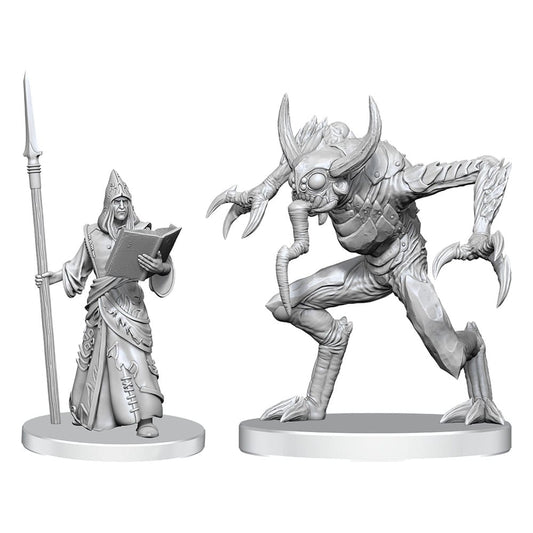 Pathfinder Deep Cuts Unpainted Miniatures Vloriak (Despoiler Demon) & Demonologist Miniature Gaming