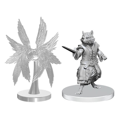 Pathfinder Deep Cuts Unpainted Miniatures Procyal (Raccoon Agathion) & Zoaem (Ring Archon) Miniature Gaming