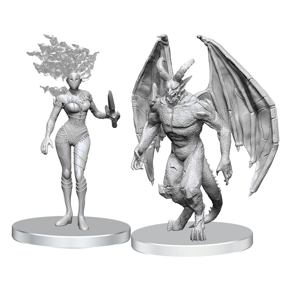 Pathfinder Deep Cuts Unpainted Miniatures Gargoyle & Shae Miniature Gaming