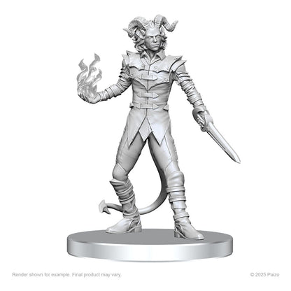 Pathfinder Deep Cuts Unpainted Miniatures Vordine (Infantry Devil) & Pitborn Rogue