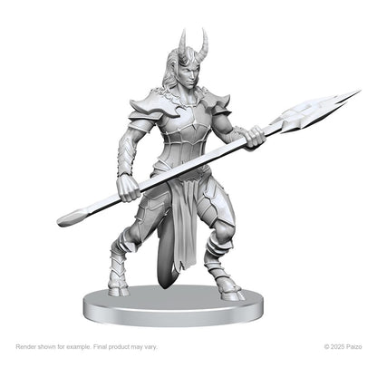 Pathfinder Deep Cuts Unpainted Miniatures Vordine (Infantry Devil) & Pitborn Rogue