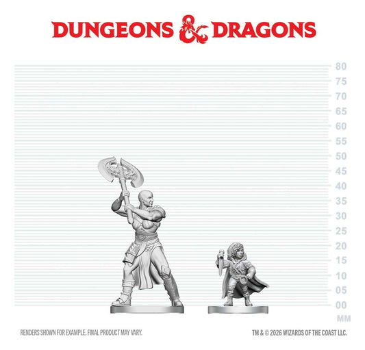 D&D Nolzur's Marvelous Miniatures Mini Figures Goliath Barbarian & Halfling Rogue 13 cm