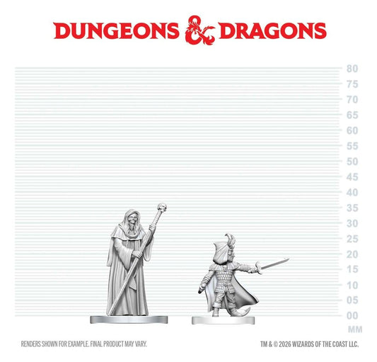 D&D Nolzur's Marvelous Miniatures Mini Figures Cultist of Bhaal & Cultist of Myrkul 13 cm