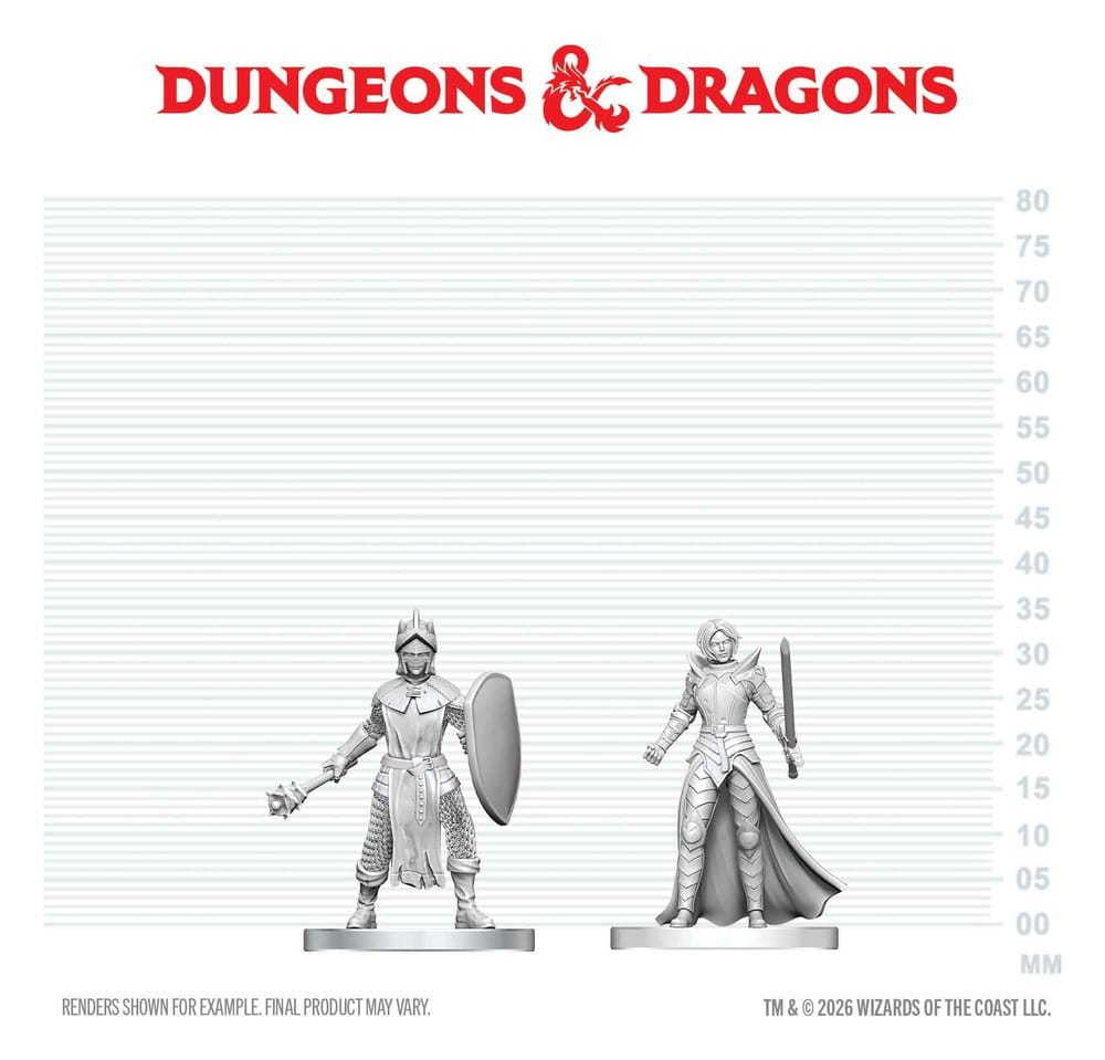 D&D Nolzur's Marvelous Miniatures Mini Figures Black Gauntlet & Zhentilar Paladin of Bane 13 cm