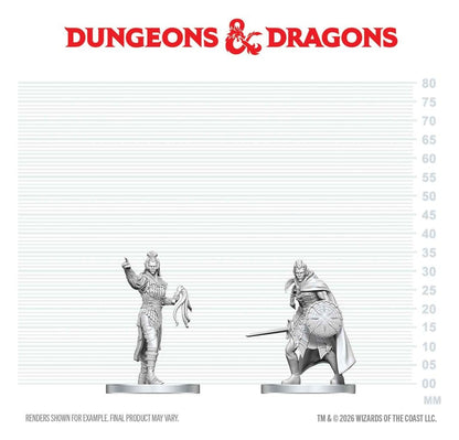 D&D Nolzur's Marvelous Miniatures Mini Figures Drow Elite Warrior & Drow Priestess of Lolth 13 cm