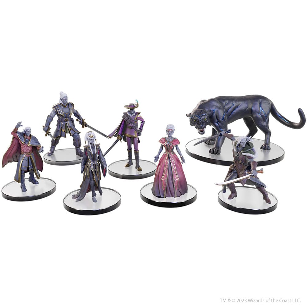 D&D The Legend of Drizzt 35th Anniversary pre-painted Miniatures Family & Foes Boxed Set Miniature Gaming & Tabletop