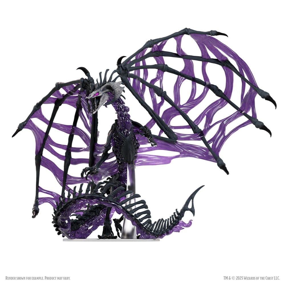 D&D Icons of the Realms Boxed prepainted Miniatures Black Dracolich 30 cm
