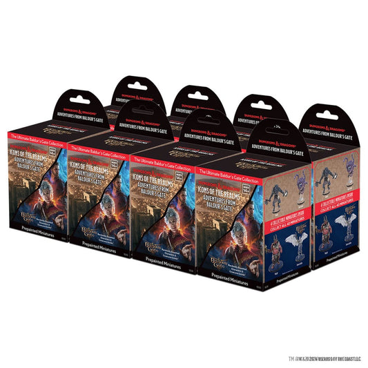 D&D Icons of the Realms: Adventures from Baldur’s Gate Booster Brick (8) Miniature Gaming & Tabletop