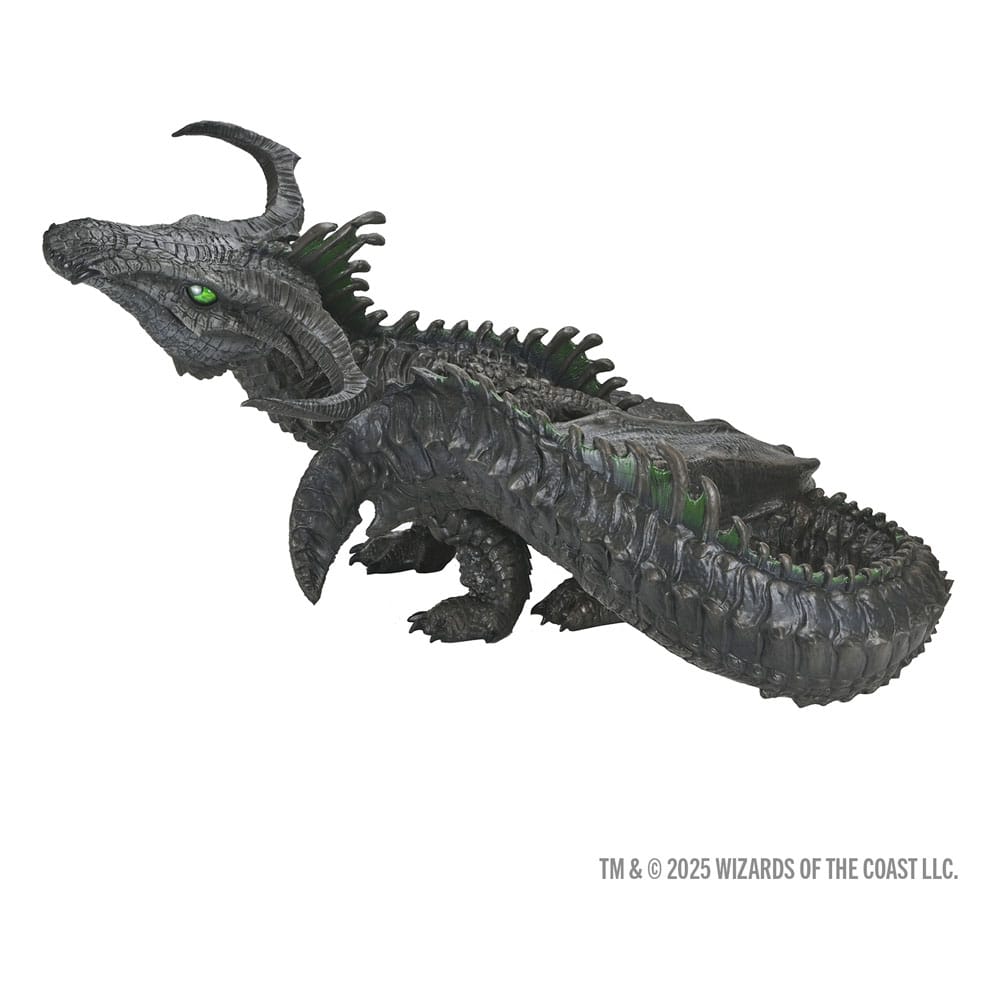 D&D Replicas of the Realms Life-Size Foam Figure Black Dragon Wyrmling 46 cm