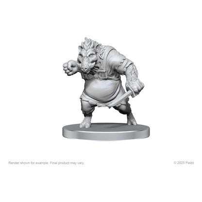 Pathfinder Deep Cuts Unpainted Miniatures Werewolf & Wereboar