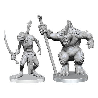 Pathfinder Deep Cuts Unpainted Miniatures Xulgath Skirmisher & Stoneliege