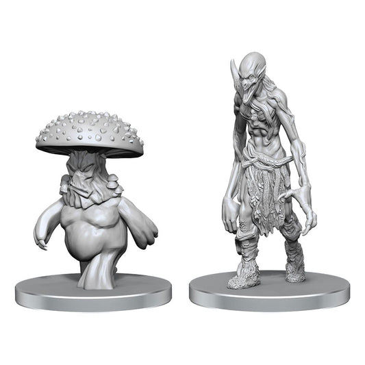 Pathfinder Deep Cuts Unpainted Miniatures Myceloid & Grimstalker