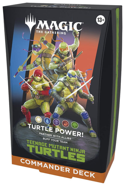 Magic the Gathering Teenage Mutant Ninja Turtles Commander Decks Case (4) english Trading cards