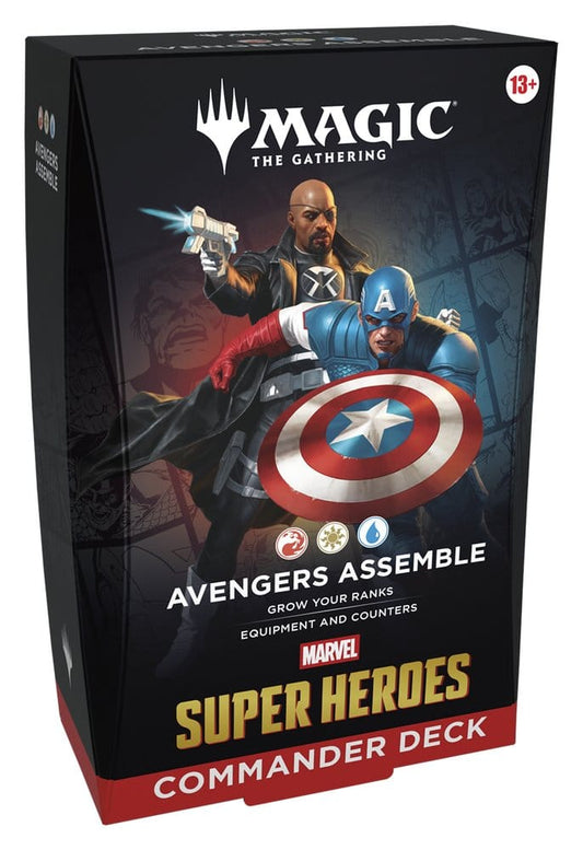Magic the Gathering Marvel Super Heroes Commander Decks Case (4) english