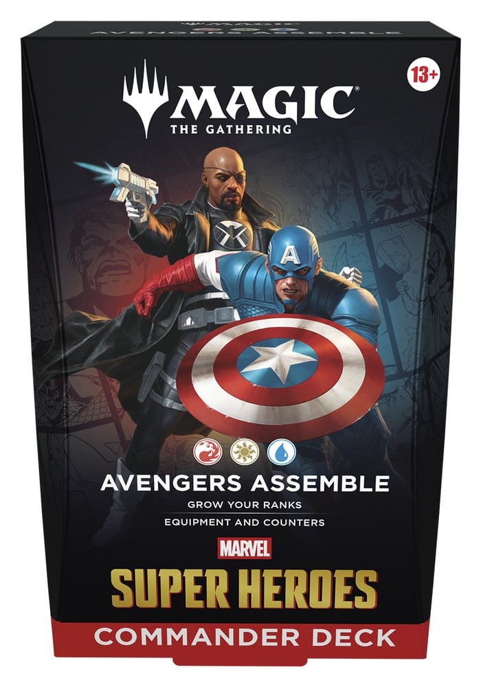 Magic the Gathering Marvel Super Heroes Commander Decks Case (4) english