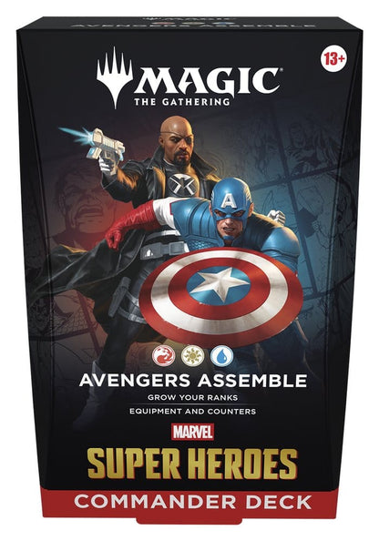 Magic the Gathering Marvel Super Heroes Commander Decks Case (4) english