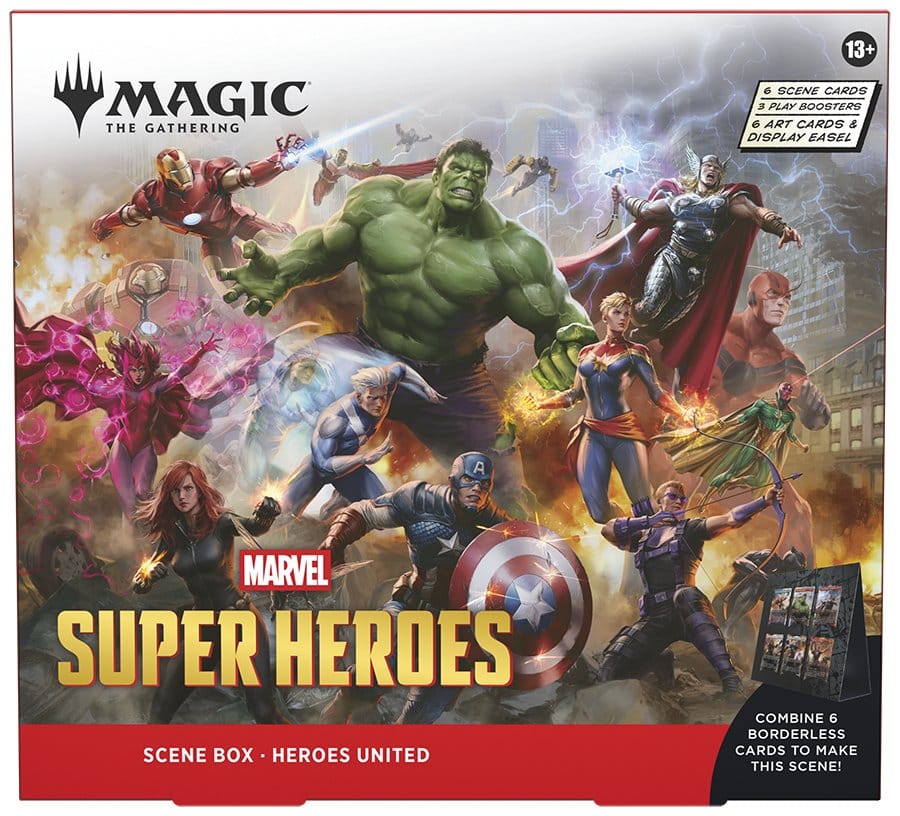 Magic the Gathering Marvel Super Heroes Scene Box Display (4)