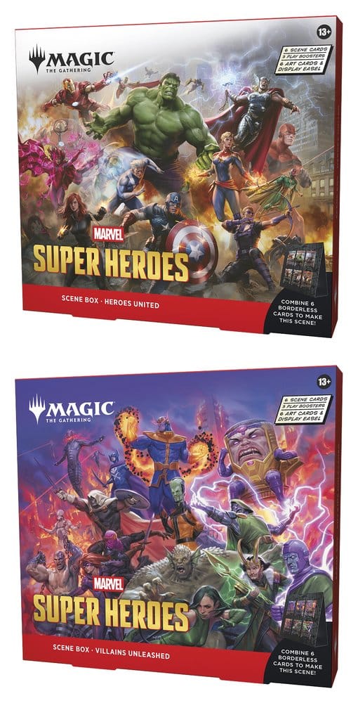 Magic the Gathering Marvel Super Heroes Scene Box Display (4)