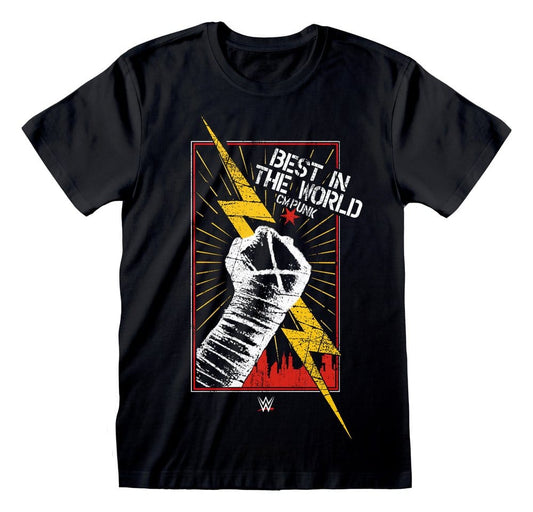 WWE T-Shirt CM Punk Black Size XL