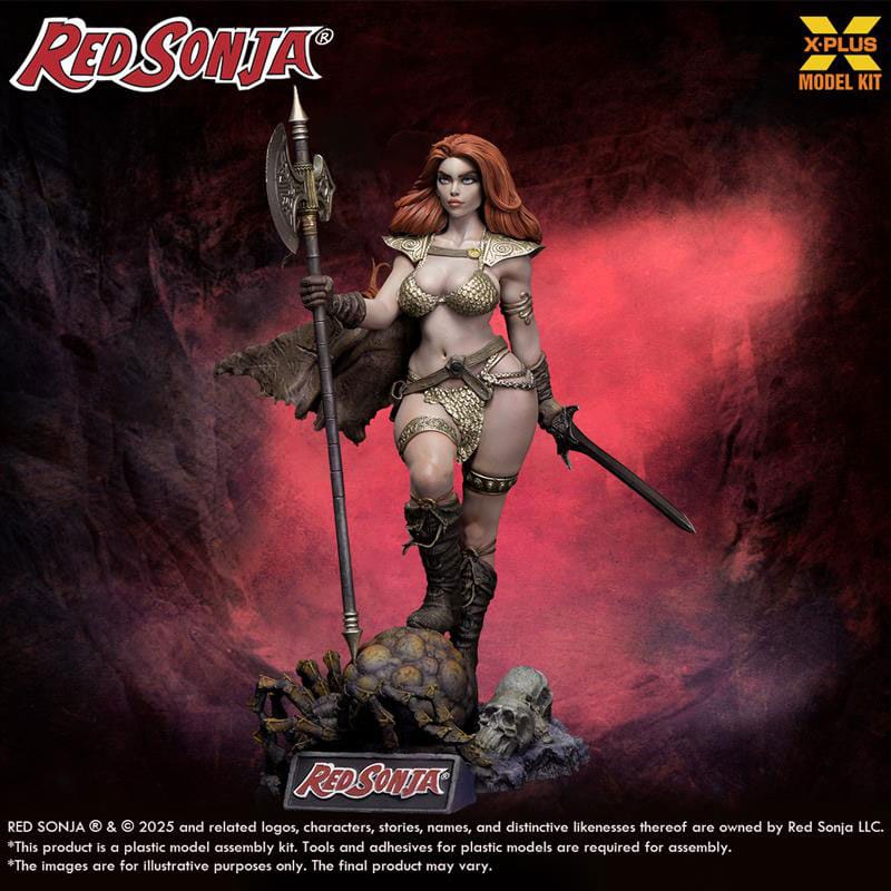 Red Sonja Plastic Model Kit 1/8 Red Sonja reissue 27 cm