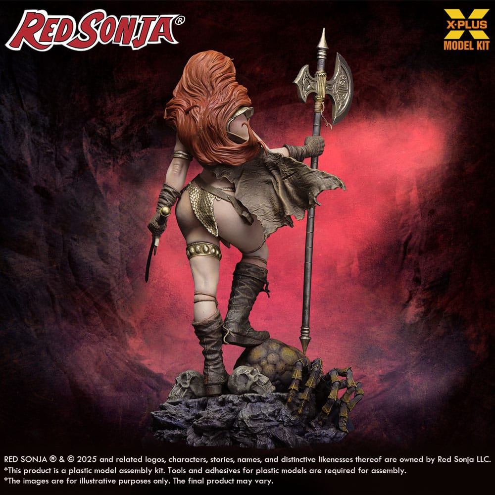 Red Sonja Plastic Model Kit 1/8 Red Sonja reissue 27 cm Model kits