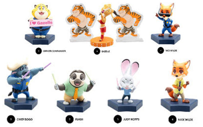 Zootopia Hero Box Urban Safari Series Mini Figures 8 cm Display (6) Mini-figures