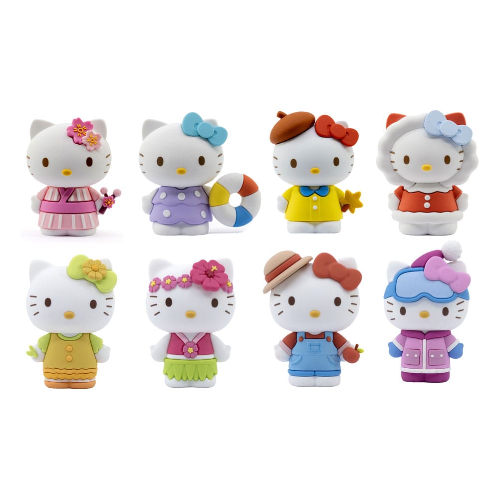 Sanrio Mini-Doll Four Seasons Series Mini Figures Hello Kitty 5 cm Display (12) Mini-figures