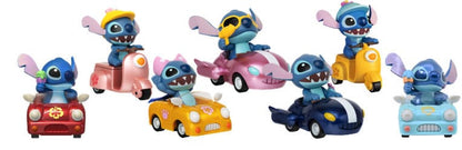 Lilo & Stitch Zoom Hero Pullback Vehicles with Figures Stitch Assortment (12) Mini-figures