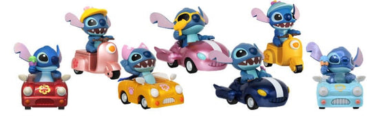 Lilo & Stitch Zoom Hero Pullback Vehicles with Figures Stitch Assortment (12) Mini-figures