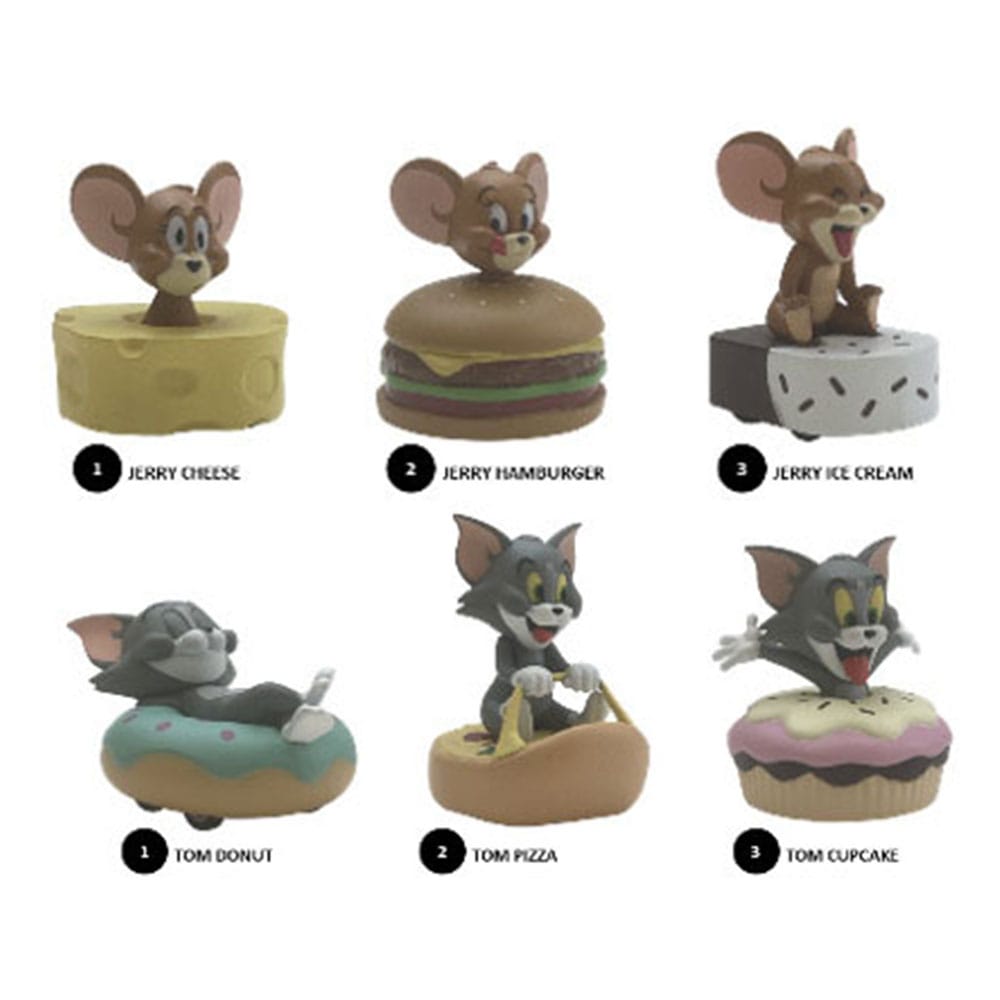 Tom & Jerry Zoom Hero Pullback Vehicles with Figures Assortment (12) Mini-figures