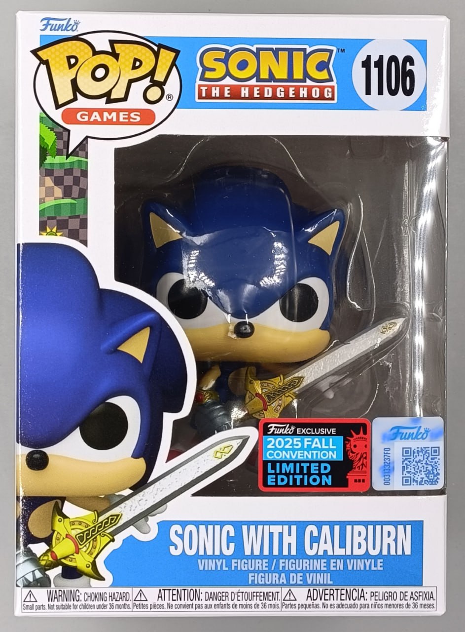 1106 Sonic w/Caliburn - Sonic the Hedgehog Funko POP