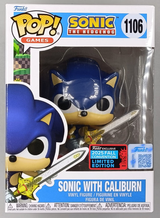 1106 Sonic w/Caliburn - Sonic the Hedgehog Funko POP
