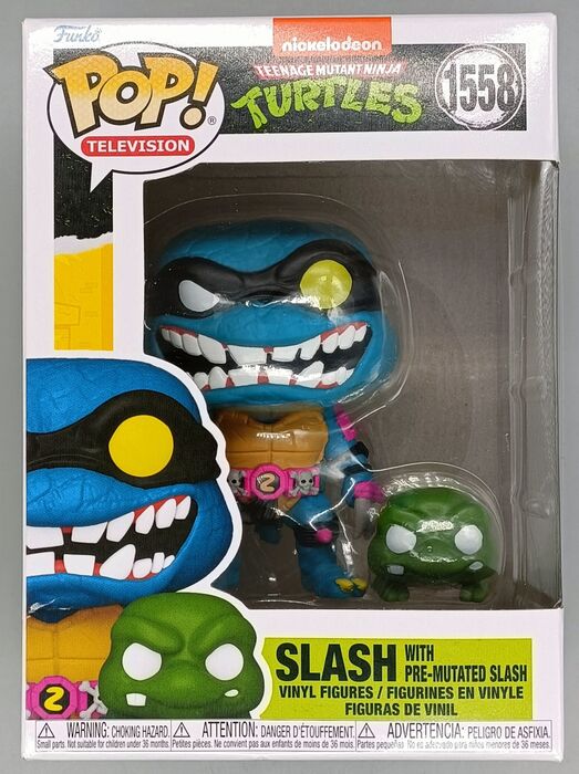 1558 Slash & Pre-Mutated Slash Teenage Mutant Ninja Turtles Funko POP - Brand New