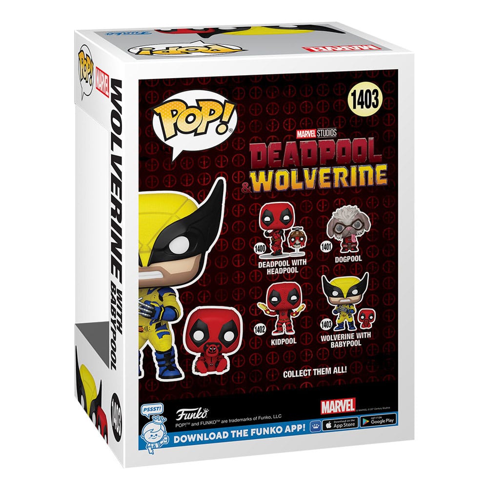 1403 Wolverine w/ Babypool - Marvel Deadpool 3 Wolverine Funko POP - Brand New