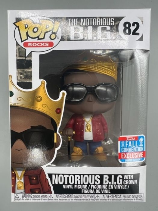 #82 Notorious B.I.G. (with Crown- Red Jacket) - 2018 Con Funko POP