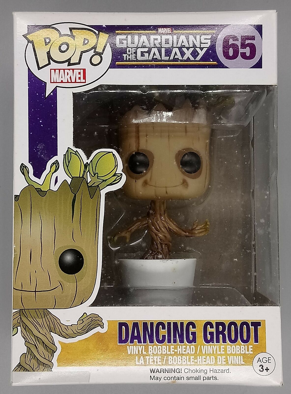 #65 Dancing Groot Marvel Guardians of the Galaxy Box Damaged Funko POP
