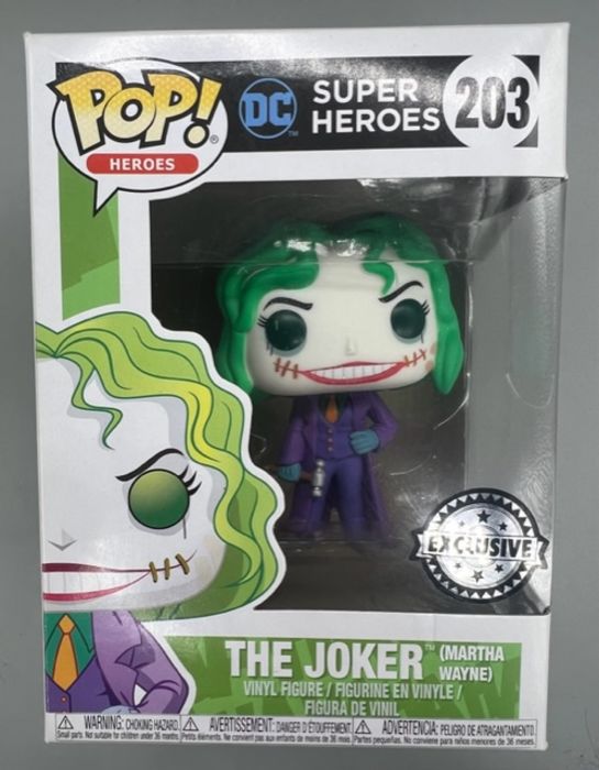 203 The Joker (Martha Wayne) - DC Super Heroes - Box Damaged Funko POP