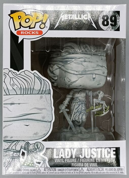89 Lady Justice - Metallica - Rocks - Box Damaged Funko POP