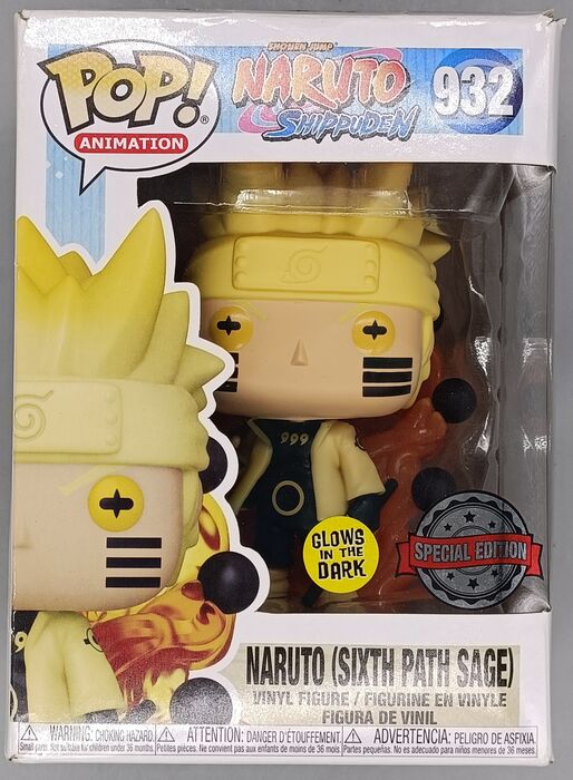 #932 Naruto Six Path Sage - Glow - Naruto Shippud Box Damaged Funko POP