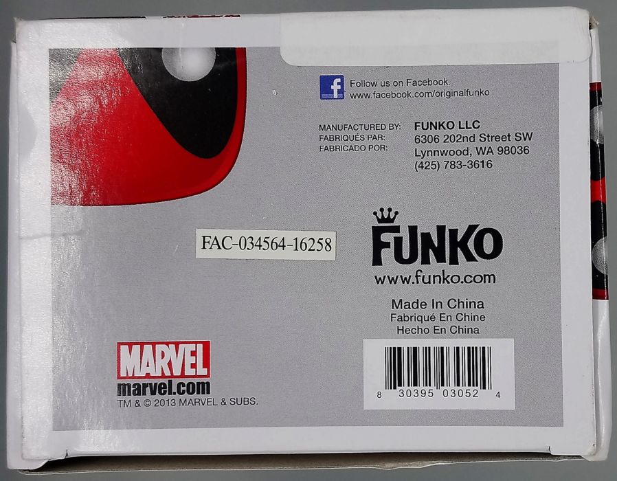 #20 Deadpool - Marvel - Box Damaged Funko POP