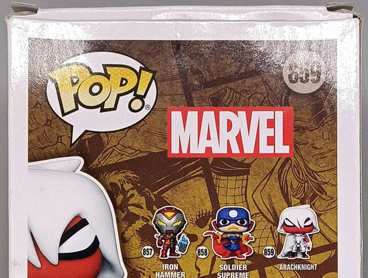 #859 ArachKnight - Marvel Infinity Warps - Box Damaged Funko POP