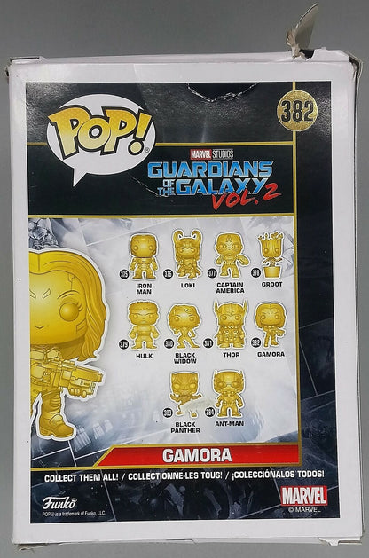 #382 Gamora (Gold) - Chrome - Marvel 10 Years Box Damaged Funko POP